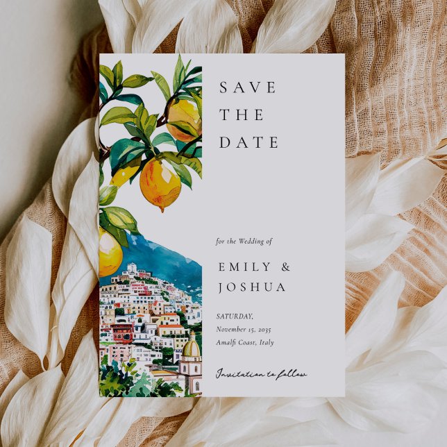 Reserva La Fecha Boda italiano de la costa de Amalfi (Subido por el creador)