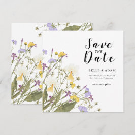 Reserva La Fecha Boda Lilac de acuarela