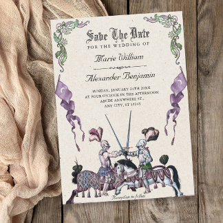 Reserva La Fecha Boda medieval de caballeros