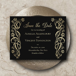 Reserva La Fecha Boda medieval de Rosas reales Salva la fecha