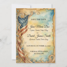 Boda Militar Vintage Patriótica Personalizada