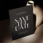 Reserva La Fecha Boda minimalista de tipografía simple y moderna de<br><div class="desc">Moderna y negra tipografía simple boda minimalista Save the Date. Por favor,  contáctame si necesitas artículos adicionales.</div>