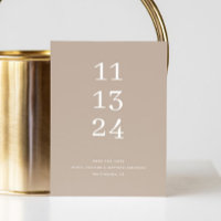 Boda minimalista moderna simple pastel taupe