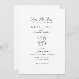 Reserva La Fecha Boda minimalista moderno