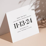 Reserva La Fecha Boda minimalista simple y blanco negro moderno<br><div class="desc">Moderno,  blanco y negro limpio,  simple boda minimalista básica. Salven la fecha. Por favor,  contáctame si necesitas artículos adicionales.</div>
