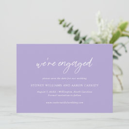 Reserva La Fecha Boda moderna de Sydney Lavender