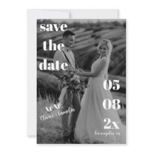 BODA MODERNA MINIMALISTA NEGRO & BLANCO