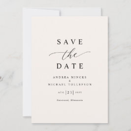 Reserva La Fecha Boda Moderna Simple y Elegante