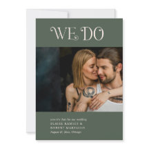 Boda moderna verde musgo de Blaire