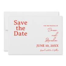 Boda moderno blanco y rojo con amapola