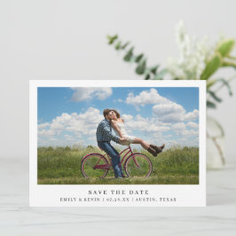 Reserva La Fecha Boda moderno de fotografía Minimalista simple en b