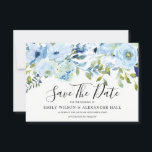 Reserva La Fecha Boda moderno de las flores de color azul cielo<br><div class="desc">Flores de acuarela azul cielo Boda moderna Guardar la fecha Ver nuestra tienda para la invitación coincidente,  RSVP y más Puedes personalizar esto Guardar la fecha para agregar mis toques personales,  como fotografías,  imágenes. Puede cambiar el color de fondo para que coincida con los colores bodas.</div>