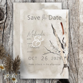 Reserva La Fecha Boda moderno de Rustic Boho Bouquet