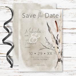 Reserva La Fecha Boda moderno de Rustic Boho Bouquet