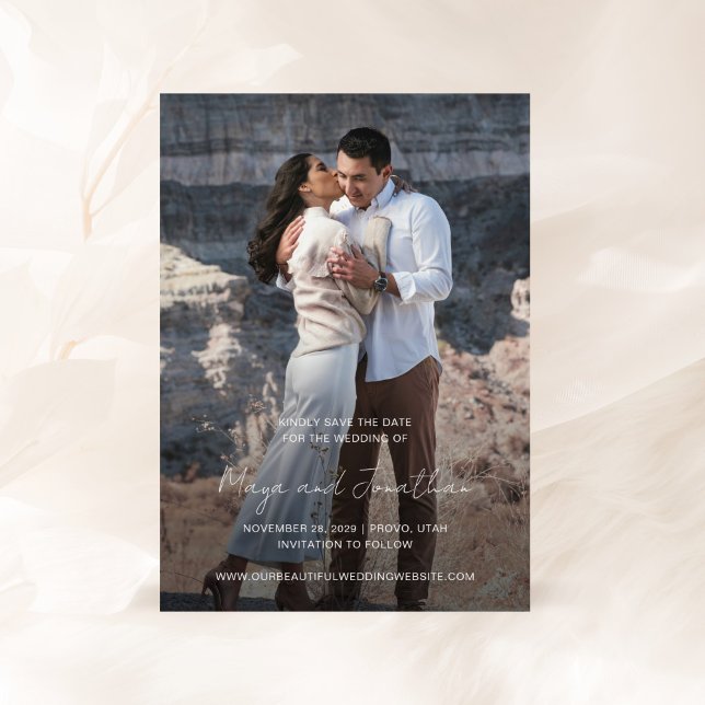 Reserva La Fecha Boda moderno elegante fotográfico (Subido por el creador)