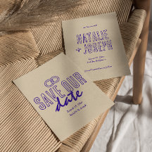 Boda moderno retro exclusivo de escritura a mano d