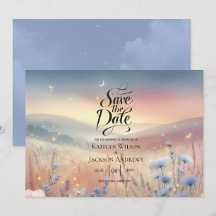 Reserva La Fecha Boda Moonlit Wildflower Whispers