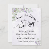 Boda morado de eucalipto y Moda de lavanda rústico