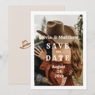 Reserva La Fecha Boda Occidental Bohemio