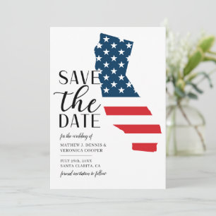 Reserva La Fecha Boda patriótica en el estado de California