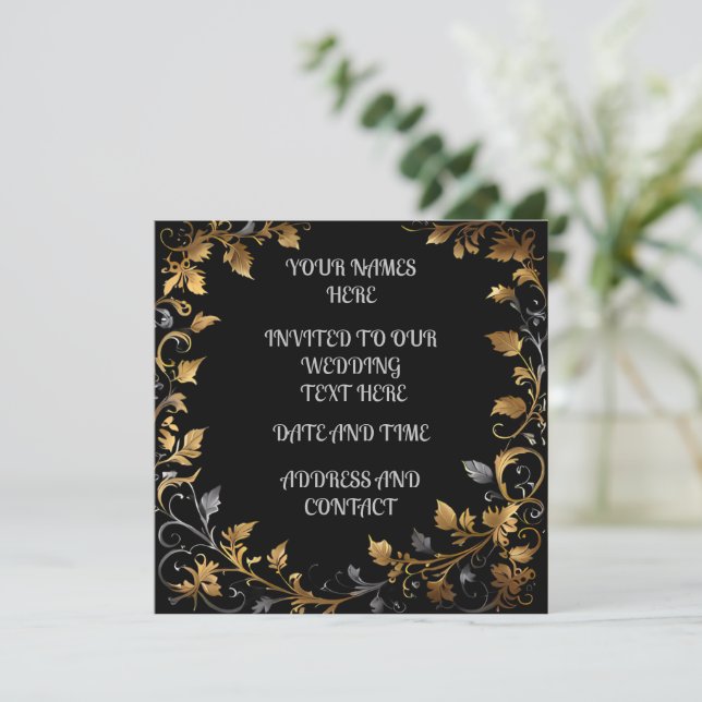 Reserva La Fecha Boda personalizado (Anverso de pie)