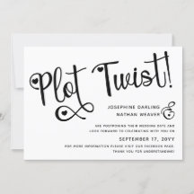 Boda pospuesto de golpe blanco negro lindo