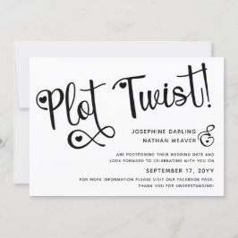 Reserva La Fecha Boda pospuesto de golpe blanco negro lindo