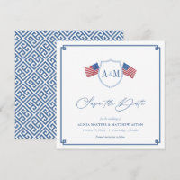 Boda Preppy Estadounidense Rojo Blanco Azul