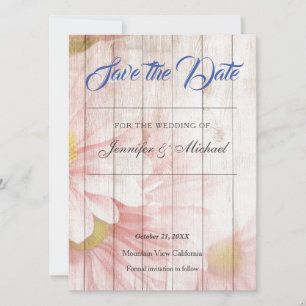 Reserva La Fecha Boda Profesional Floral Linen Clásico