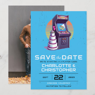 Reserva La Fecha Boda Retro Arcade