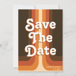 Reserva La Fecha Boda retro moderna salva la fecha