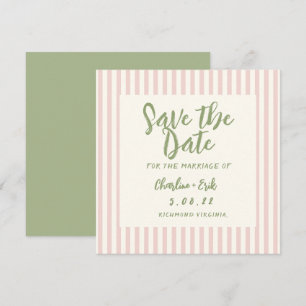 Reserva La Fecha Boda Retro Pastel Letra a Mano Save The Date