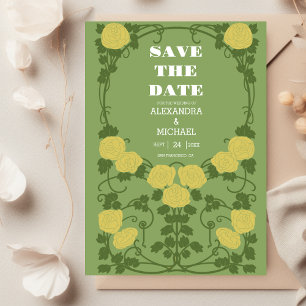 Reserva La Fecha Boda romántica Art Nouveau