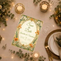 Boda Romántica de Jardín con Arte Nouveau Radiante