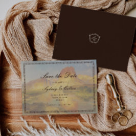 Reserva La Fecha Boda Romántica de Rancho Western Save The Date