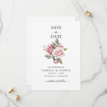 Boda Romántica Elegante Chic Moderna Rosa