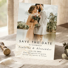 Reserva La Fecha Boda Romántica Moderna y Elegante con Fotos Comple