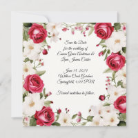 Boda Romántica Rosa Roja y Lirio del Valle