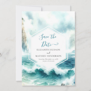 Reserva La Fecha Boda Romántico Boho Nautical