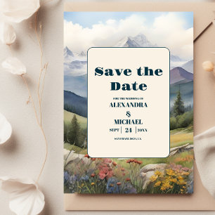 Reserva La Fecha Boda Rustic Mountain Meadow