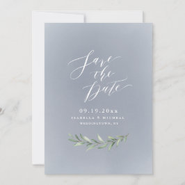 Reserva La Fecha Boda rústica de caligrafía simple gris