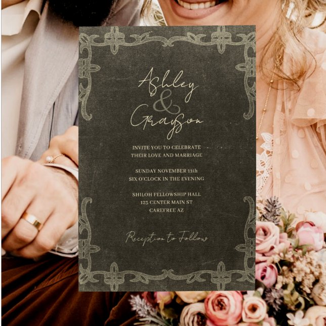 Reserva La Fecha Boda Rústica Western Vintage (Subido por el creador)