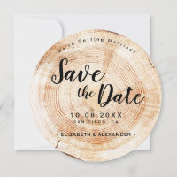 Boda Rústico De La Sección De Madera De Compromiso