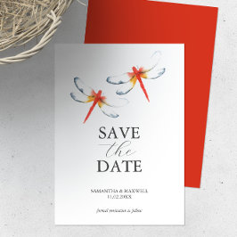 Reserva La Fecha Boda Salva La Fecha Red Dragonfly