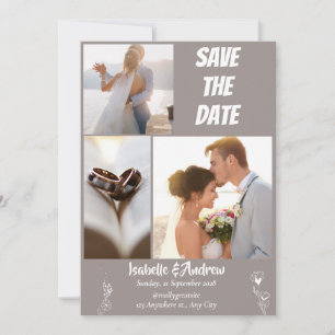 Reserva La Fecha Boda Simple Elegante Minimalista Moderna