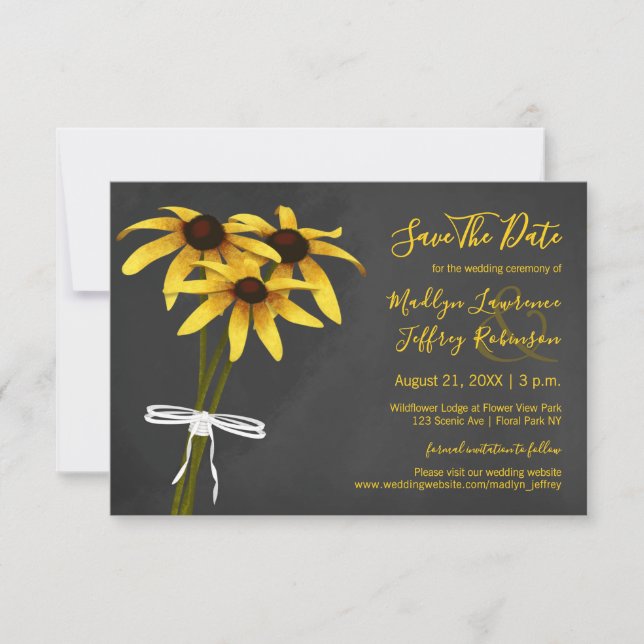 Reserva La Fecha Boda Susan Oyed Negro (Anverso)