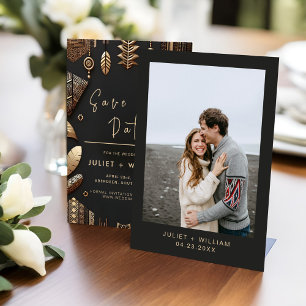 Reserva La Fecha Boda tradicional nigeriano de Ghana Brown en Áfric