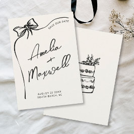 Reserva La Fecha Boda trendy y estiloso de Black Bow