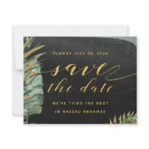 Boda tropical de palmas salva la fecha