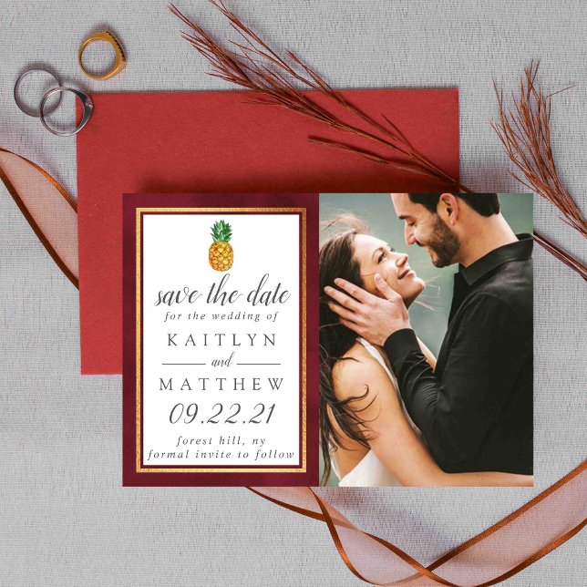 Reserva La Fecha Boda Tropical De Piña Salva La Fecha (Subido por el creador)